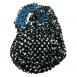 Polka Dot Black White - Teal