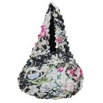 Popcorn Bags - Ivory Floral - Black