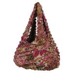 Popcorn Bags - Paisley Raspberry - Brown