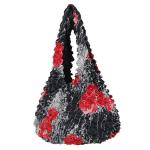 Popcorn Bags - Spray of Roses - Black