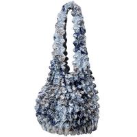 Carteras de Popcorn de lujo - Abstract Multi Navy- Silver
