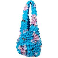 Carteras de Popcorn de lujo - Butterfly Floral on Sky Blue- Sky Blue