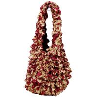 Carteras de Popcorn de lujo - Burgundy-Champagne Print- Burgundy