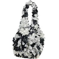 Carteras de Popcorn de lujo - African White-Black - Black