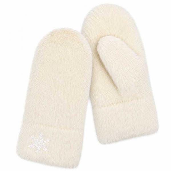 3571 - Winter Mittens - Snowflake Ivory<br>
Plush Mittens 3571 - Winter Mittens Snowflake Ivory<br>
Plush Mittens -