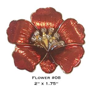 Wholesale 3700 - Magnetic Flower Brooches Flower - 08 - 2