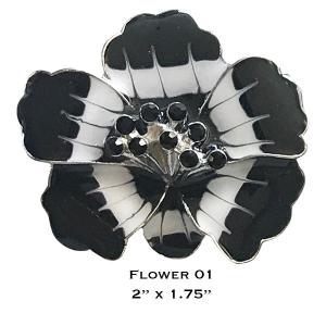 Wholesale 3700 - Magnetic Flower Brooches Flower - 01 - 2