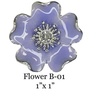 3700 - Magnetic Flower Brooches Flower - B01 - 1.25