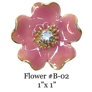 3700 - Magnetic Flower Brooches Flower - B02 - 1.25