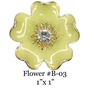 3700 - Magnetic Flower Brooches Flower - B03 - 1.25