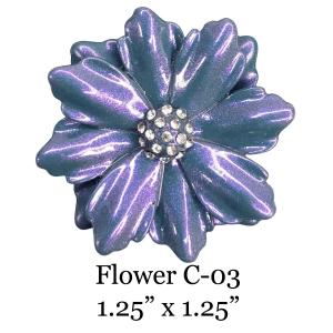 3700 - Magnetic Flower Brooches Flower - C03 - 1.25