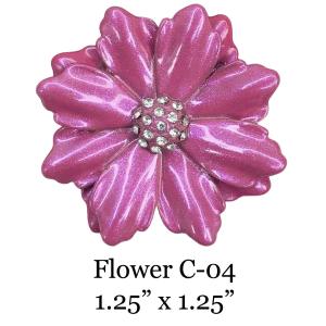 3700 - Magnetic Flower Brooches Flower - C04 - 1.25