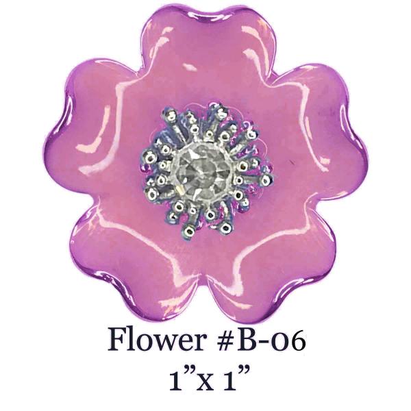 wholesale 3700 - Magnetic Flower Brooches Flower - B06 - 1.25