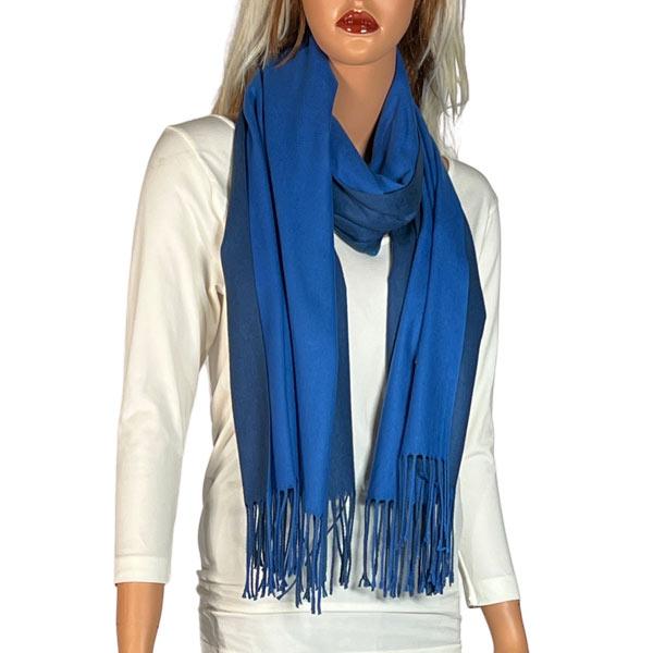 Wholesale 3713 - Cashmere Blend Shawls - Solid and Two Tone 3713 - #18 Navy/Royal Blue<br>
Two Tone Cashmere Blend Shawl - 