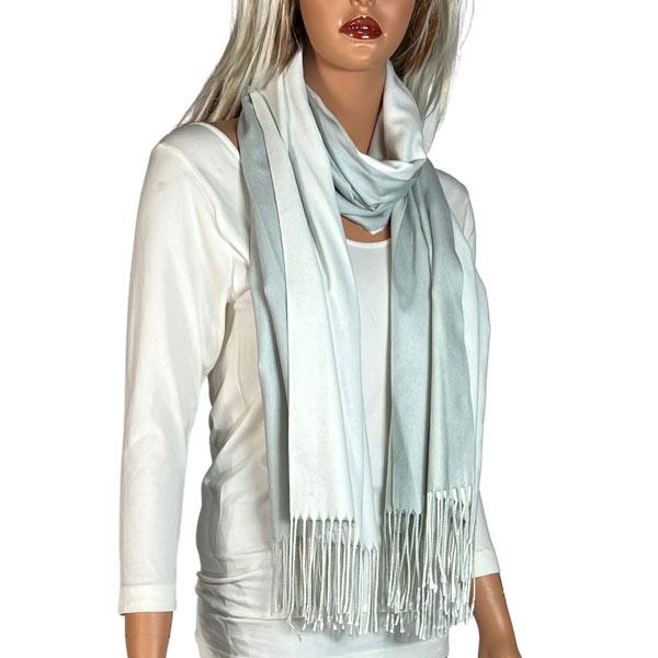Wholesale 3713 - Cashmere Blend Shawls - Solid and Two Tone 3713 - #32 Ivory/Silver<br>
Two Tone Cashmere Blend Shawl - 