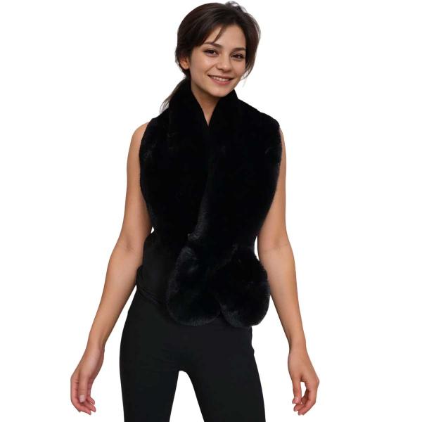 LC3801 - Faux Rabbit Stoles - Black<br>
Faux Rabbit Stole  LC3801 - Faux Rabbit Stoles Black<br>
Faux Rabbit Stole -