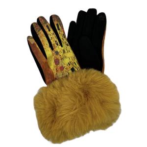 LC3803 -Fur Trimmed Art Design Touch Screen Gloves Art 12 <br>
Fur Trimmed Art Design Touch Screen Gloves
 - 