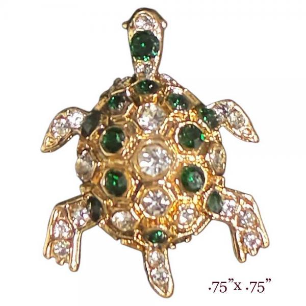 3815 - Small Diameter Magnetic Brooches - 101 - Turtle .75 3815 - Small Diameter Magnetic Brooches 101 - Turtle - .75