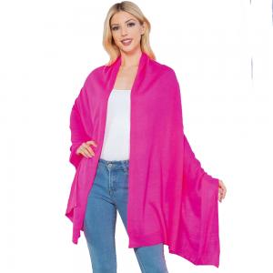4249 - Cashmere Feel Shawl/Scarf Hot Pink - One Size Fits All