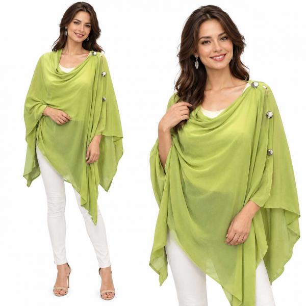 3846 - Georgette Button Shawls - 068S - Leaf Green w/Silver Buttons<br>
Georgette Button Shawl
27 3846 - Georgette Button Shawls 068S - Leaf Green w/Silver Buttons<br>
Georgette Button Shawl
- 27