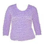 Camisas Popcorn gastr&Atilde;&sup3;nomos Plus de tres cuarto de manga - Lilac Plus Size TQ
