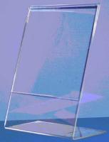 Exhibici&Atilde;&sup3;n y comercializaci&Atilde;&sup3;n - Acrylic Slant Back Sign Holder 8.5 x 11