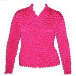 Plus Size Gourmet Popcorn - Cardigans - Magenta Plus Size Cardigan