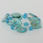 Joyer&Atilde;&shy;a - pulseras de moda - Iridescent Circles - Aqua