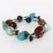 Stretch Beaded - Turquoise-Brown Stretch Beaded - Turquoise-Brown