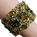 Flower Cuff - Olive