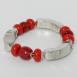 Silver with Red Stones Bracelet Silver with Red Stones Bracelet