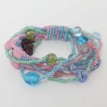 Joyer&Atilde;&shy;a - pulseras de moda - Five Strand Pastel Tones