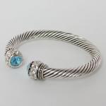 Joyer&Atilde;&shy;a - pulseras de moda - Cable - Blue