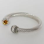Joyer&Atilde;&shy;a - pulseras de moda - Cable - Bronze