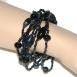 Five Strand Black/AB Bracelet