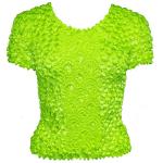 Camisas de Popcorn gastr&Atilde;&sup3;nomo Fishscale Moneda de manga corta -  Vivid Green