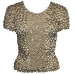 Camisas de Popcorn gastr&Atilde;&sup3;nomo Fishscale Moneda de manga corta -  Granite
