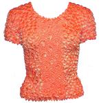 Camisas de Popcorn gastr&Atilde;&sup3;nomo Fishscale Moneda de manga corta -  Salmon