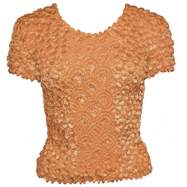 Wholesale 482 - Short Sleeve Coin Fishscale Tops Light Copper - One Size Fits Most