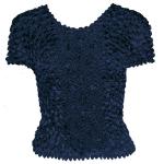 Camisas de Popcorn gastr&Atilde;&sup3;nomo Fishscale Moneda de manga corta -  Blue Sapphire