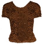 Camisas de Popcorn gastr&Atilde;&sup3;nomo Fishscale Moneda de manga corta -  Bronze