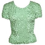 Camisas de Popcorn gastr&Atilde;&sup3;nomo Fishscale Moneda de manga corta -  Light Seafoam