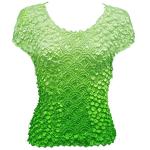 Camisas de Popcorn gastr&Atilde;&sup3;nomo Fishscale Moneda de manga corta - Variegated Green