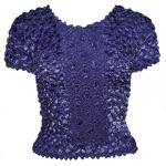 Camisas de Popcorn gastr&Atilde;&sup3;nomo Fishscale Moneda de manga corta -  Navy