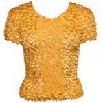 Camisas de Popcorn gastr&Atilde;&sup3;nomo Fishscale Moneda de manga corta -  Gold