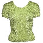 Camisas de Popcorn gastr&Atilde;&sup3;nomo Fishscale Moneda de manga corta -  Leaf Green