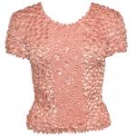 Camisas de Popcorn gastr&Atilde;&sup3;nomo Fishscale Moneda de manga corta -  Salmon Mousse