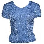 Camisas de Popcorn gastr&Atilde;&sup3;nomo Fishscale Moneda de manga corta -  Denim