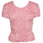 Camisas de Popcorn gastr&Atilde;&sup3;nomo Fishscale Moneda de manga corta -  Baby Pink