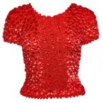 Camisas de Popcorn gastr&Atilde;&sup3;nomo Fishscale Moneda de manga corta -  Red